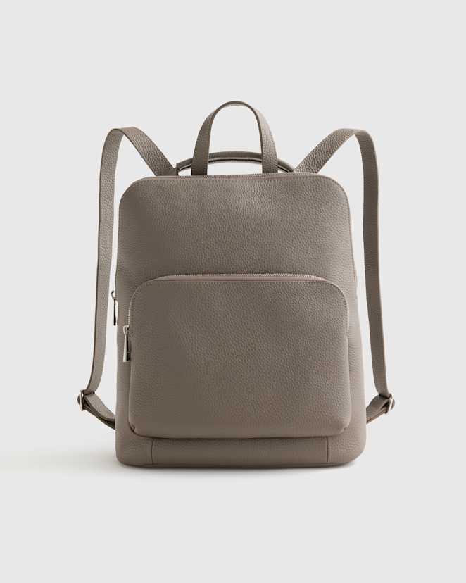 Mink Italian Leather Convertible Backpack