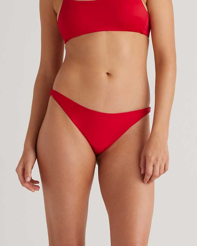 Cherry Italian Low-Rise Bikini Bottom