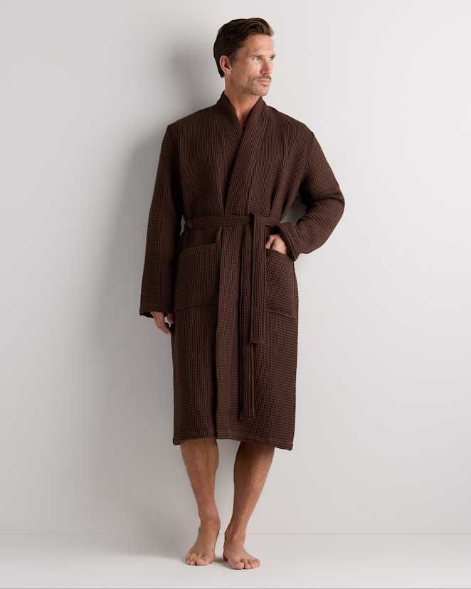 Espresso Organic Turkish Waffle Robe