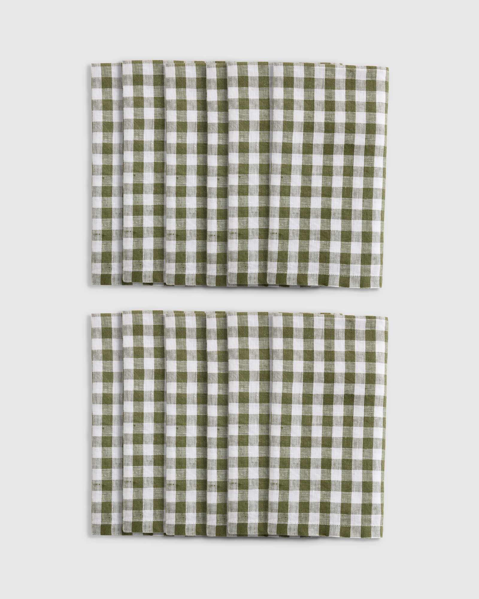 Gingham Napkins OLIVE42174 EDITED 12