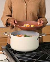 Ceramic Nonstick Soup Pot - Ivory