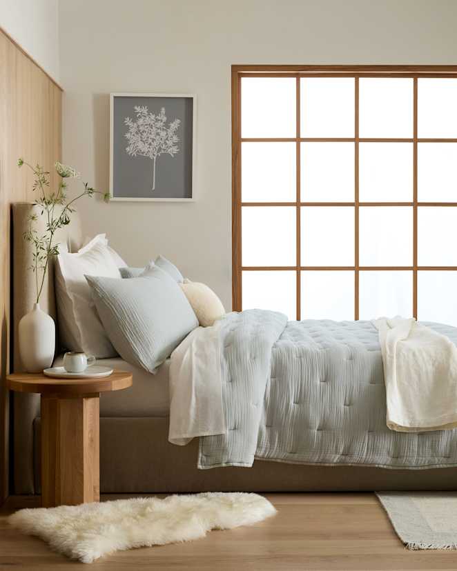 Mist Organic Airy Gauze Dream Quilt