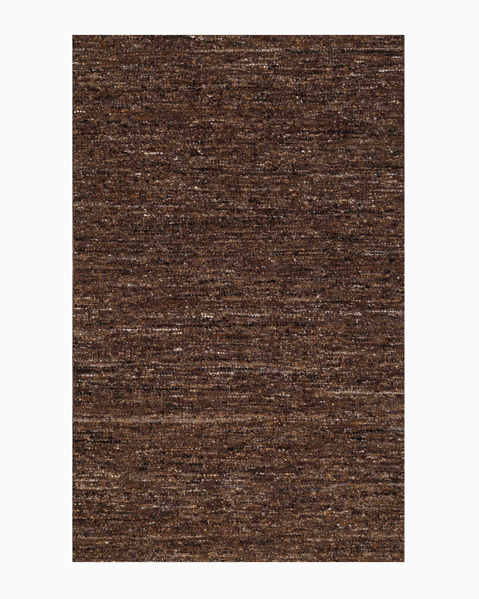 Brown Liam Handwoven Wool Boucle Rug