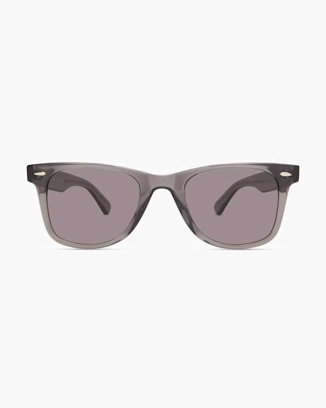 Clear Slate with Grey lens Walker Polarized Acetate Sunglasses