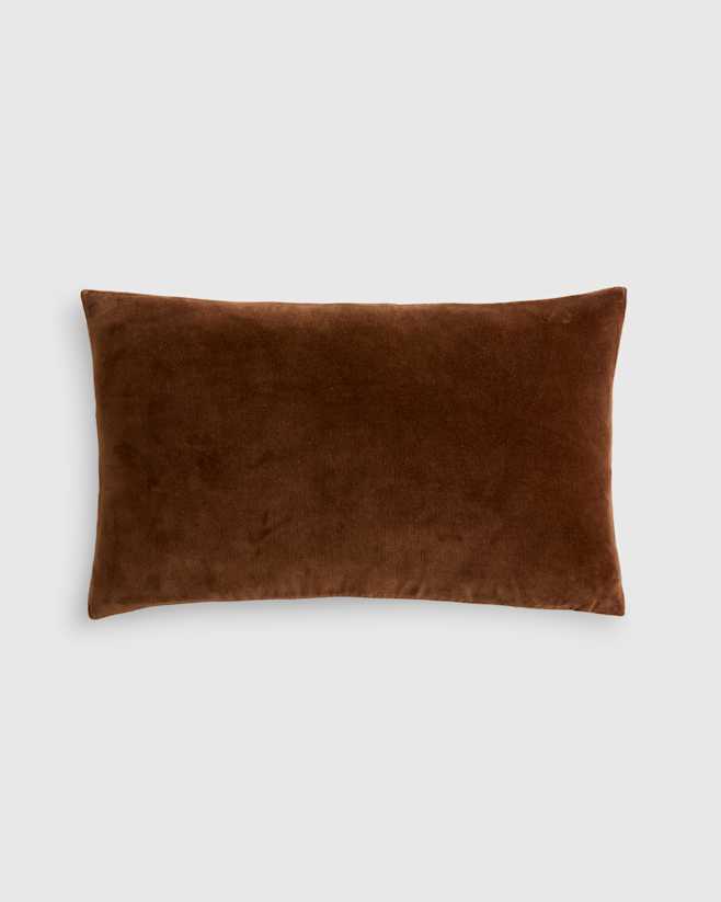 Chestnut Classic Cotton Velvet Pillow Cover