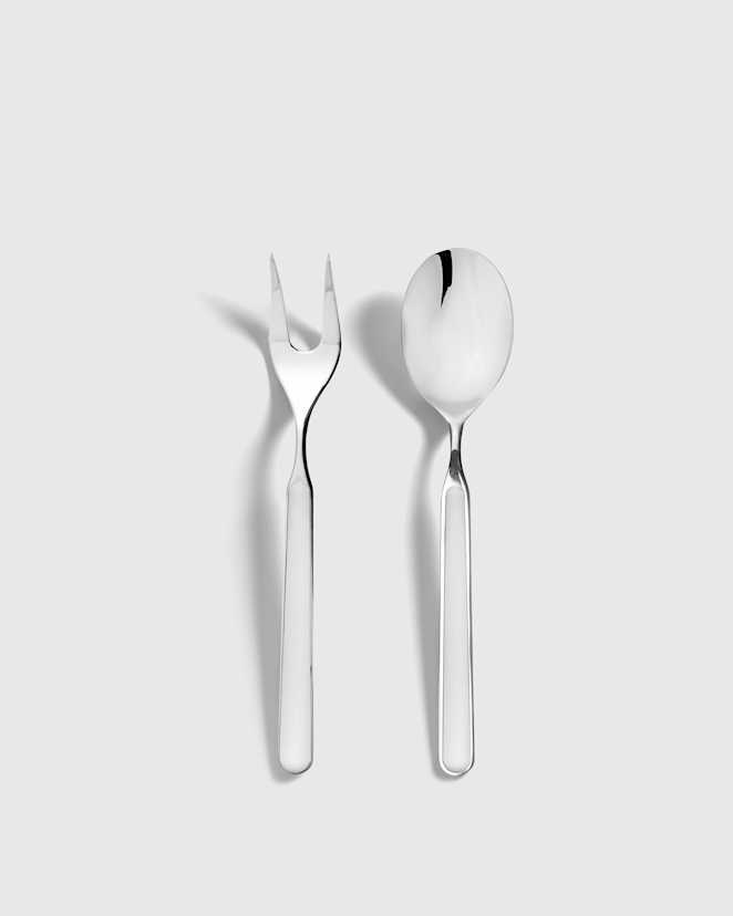 Porcelain Fantasia 2-Pc Serving Utensil Set by Mepra