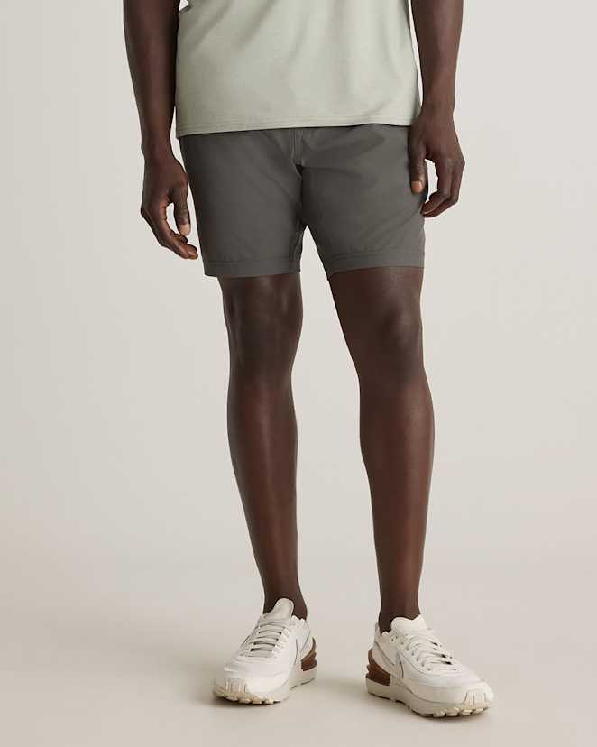 Olive Performance Tech Shorts - 7.5"