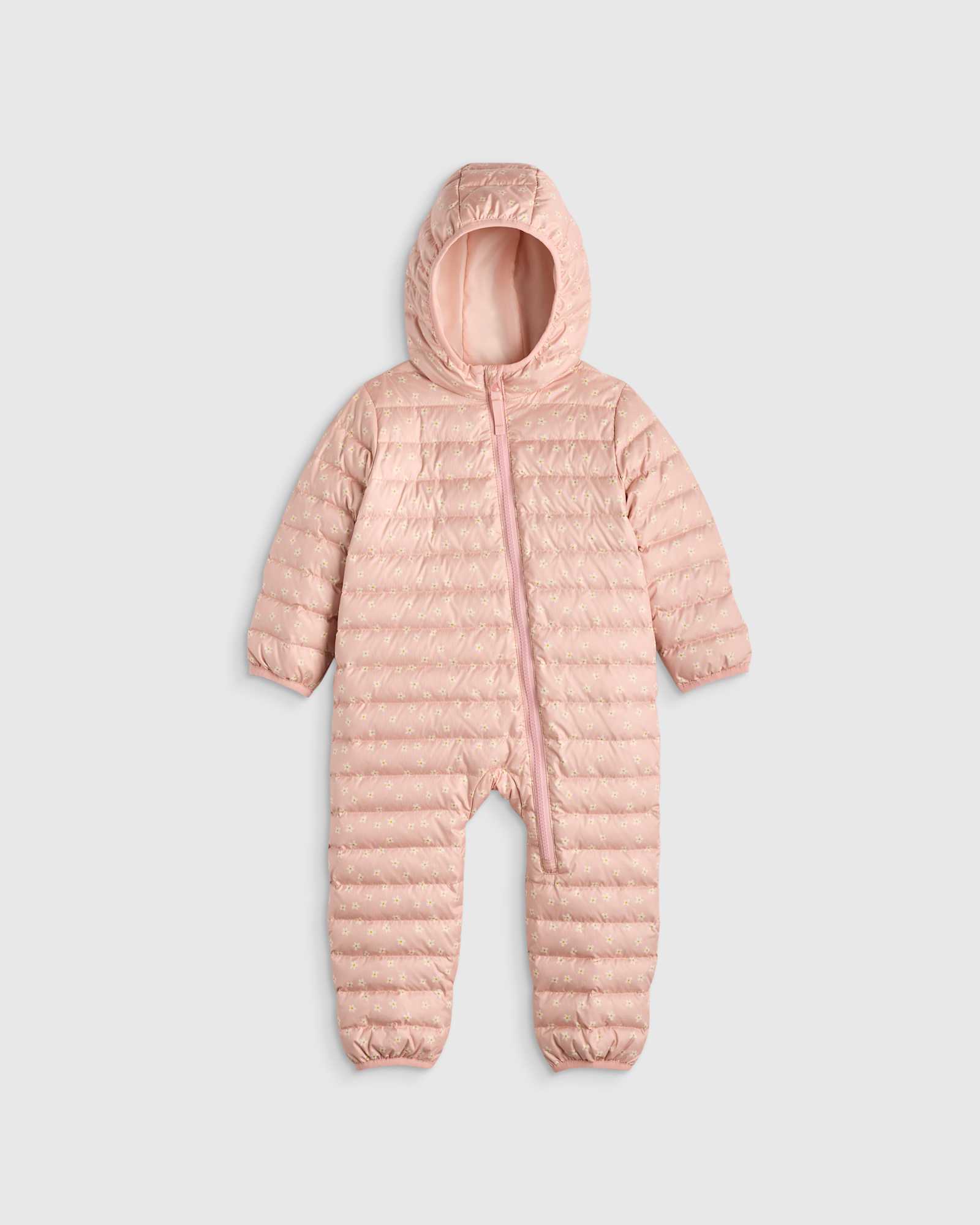 Pink Mini Floral Lightweight Down Puffer Bunting