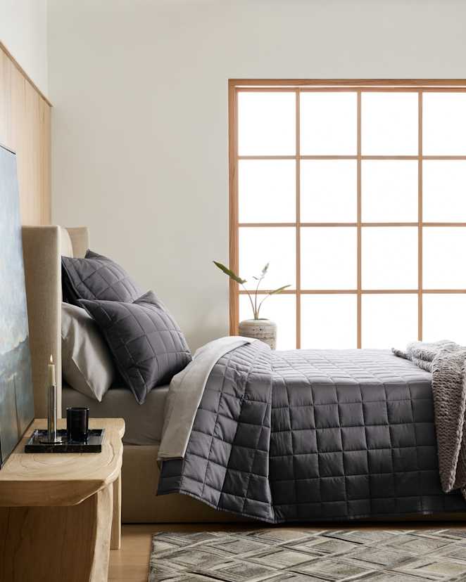 Charcoal Bamboo Box Quilt