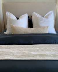 Signature Giza Cotton Sateen Sheet Set - PDP Video Thumbnail (Mineral, 4x5)