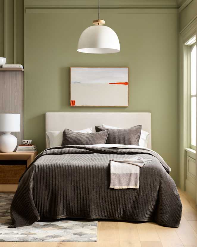 Greystone Cotton Velvet Channel Quilt Set