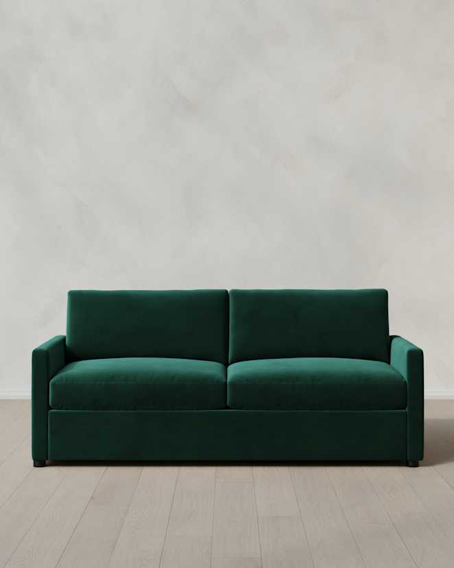 Spruce Brennan Sofa in Performance Velvet