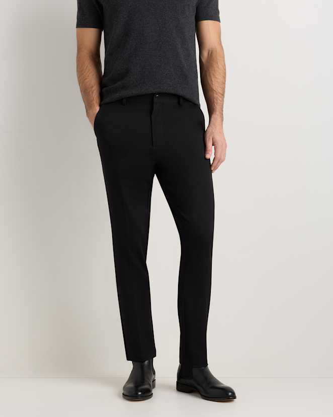Black Ultra-Stretch 24/7 Smart Chinos - Slim