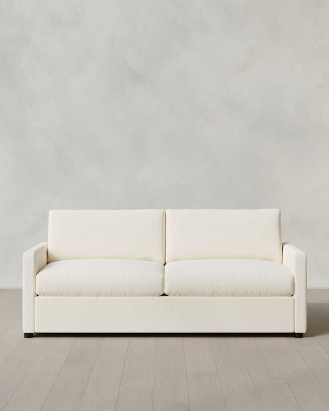 Snow Brennan Sleeper Sofa in Performance Chenille Linen Blend