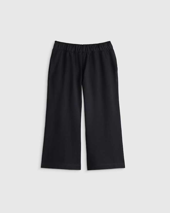 Black Girls Organic Cotton French Terry Wide Leg Pant