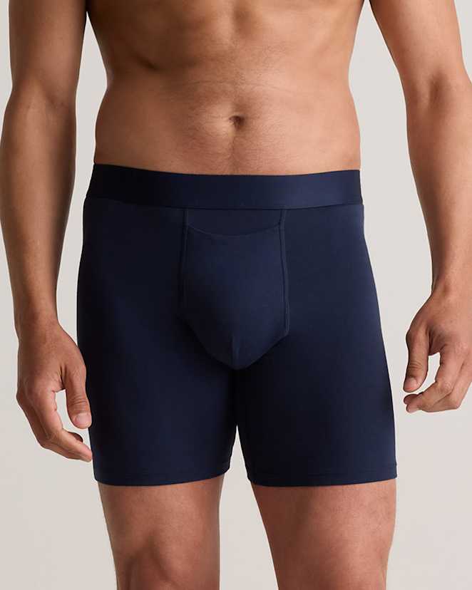Navy Organic Cotton 6'' Boxer Brief (3-pack)