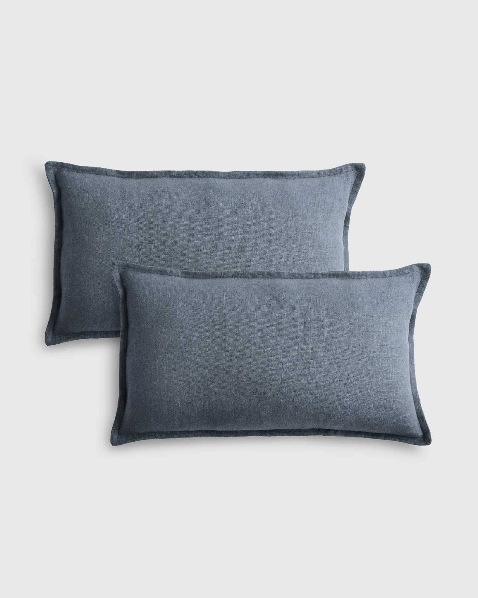 nightfall European Linen Flange Edge Pillow Cover (Set of 2)