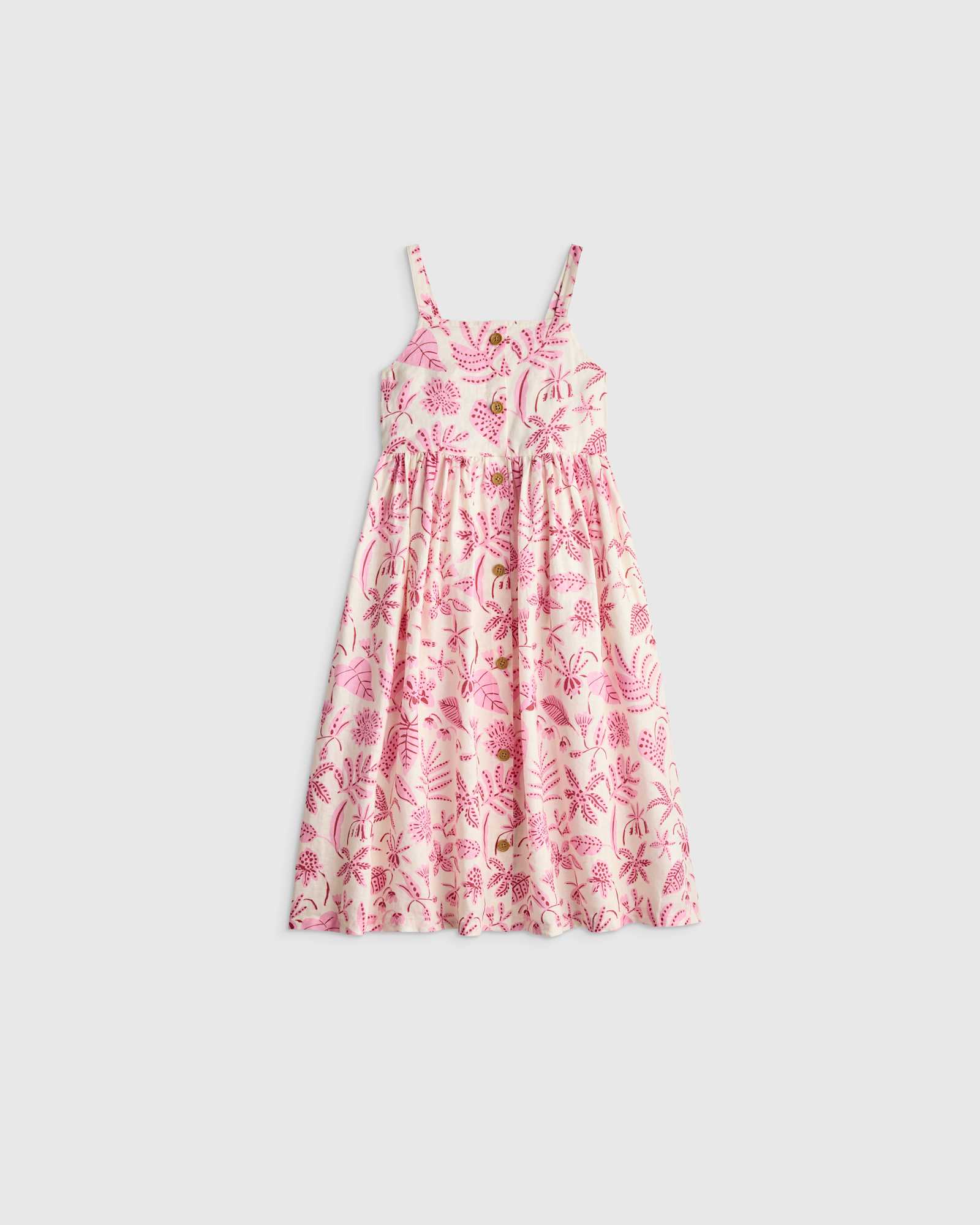 Orchid Palms TODDLER Girls Sleeveless Linen Dress