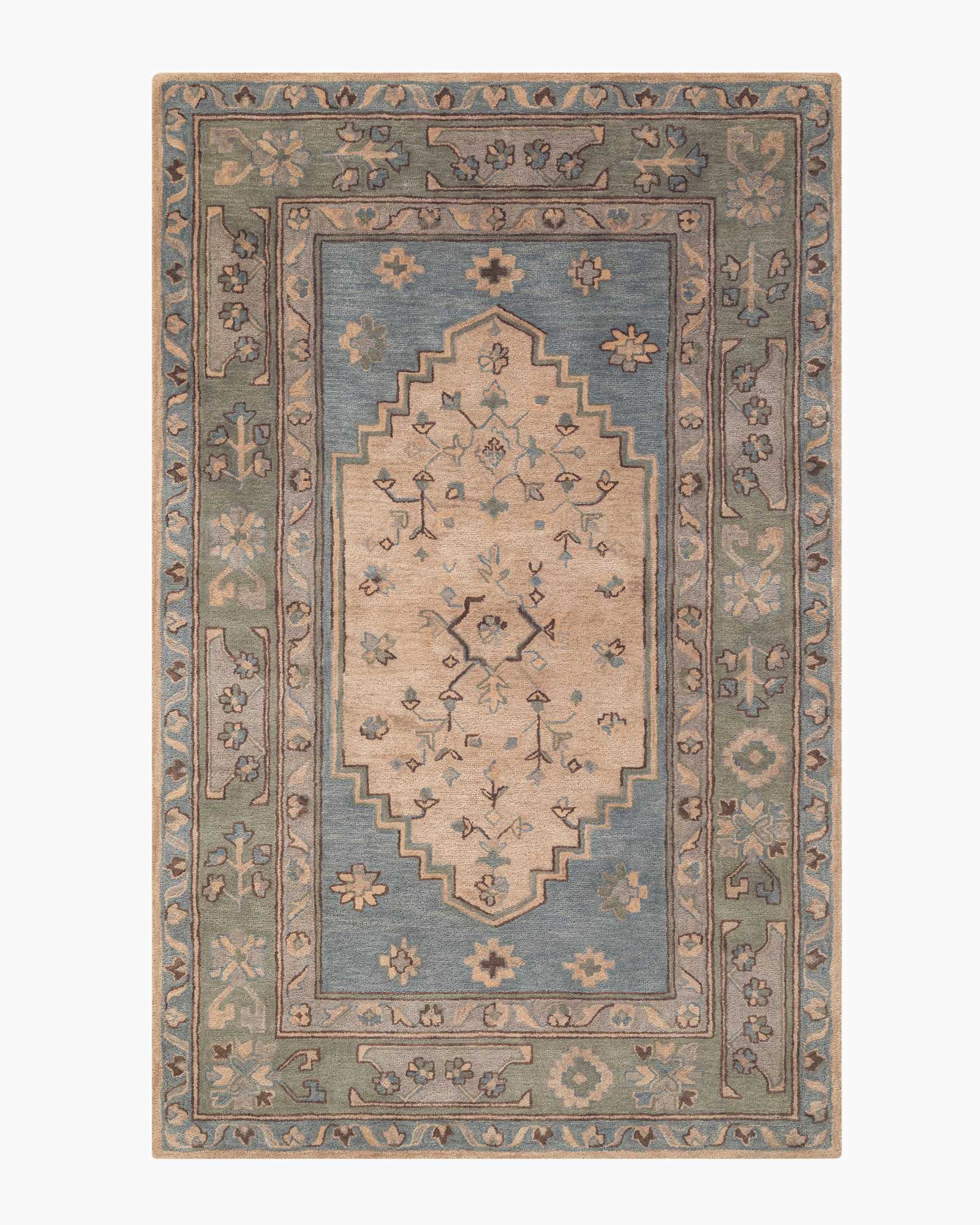 Blue/Green Maven Wool Rug