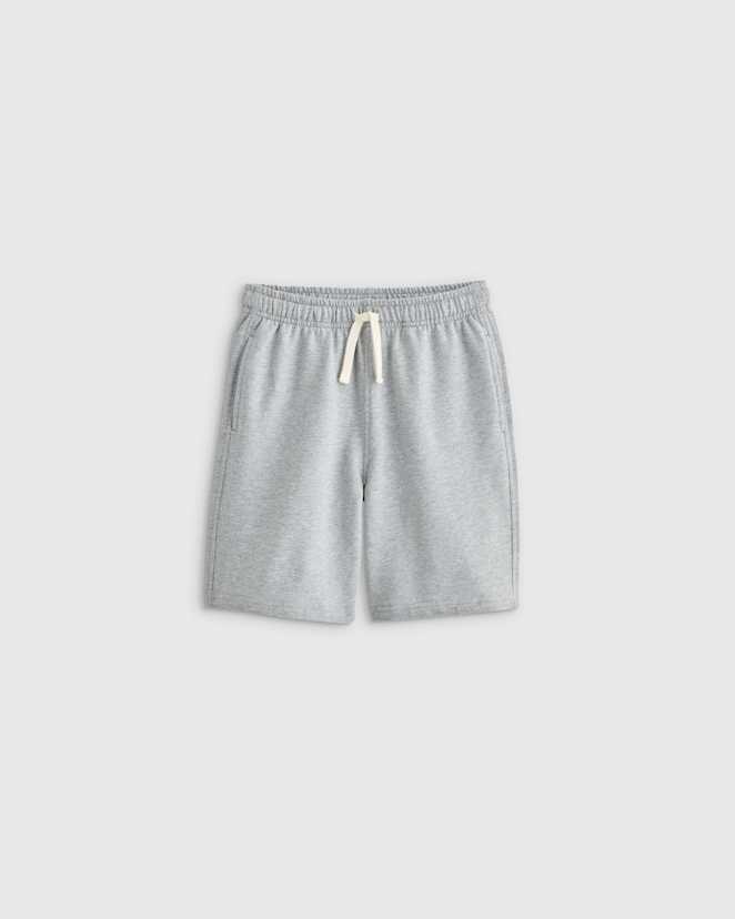 Heather Grey 100% Organic Cotton French Terry Short
