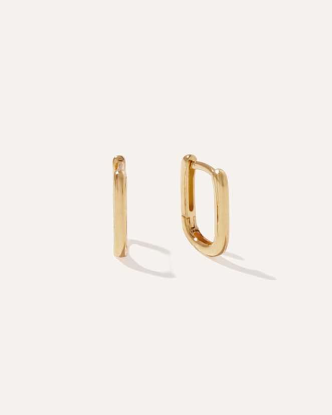 Gold Vermeil Mini U Hoops