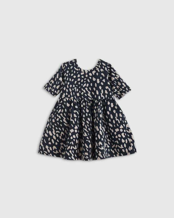 Animal Print Organic Cotton Skater Dress