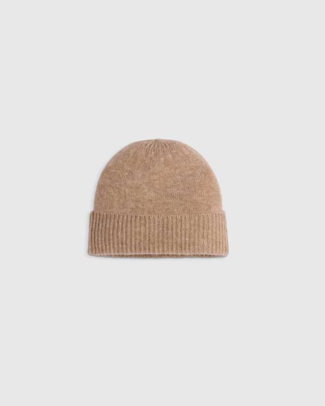 Oatmeal Washable Cashmere Beanie