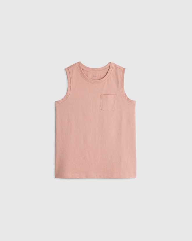Pink Rose 100% Organic Cotton Jersey Tank