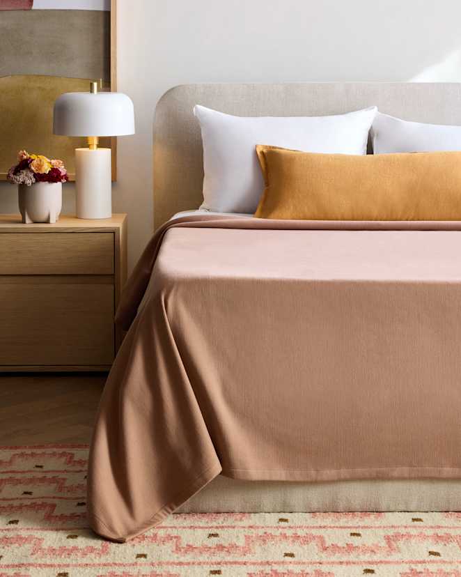 Rust Luxury Organic Cotton Bed Blanket