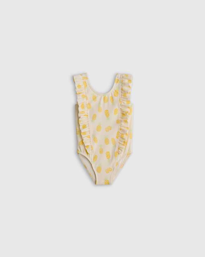 Pineapple Ruffle One Piece Swimsuit