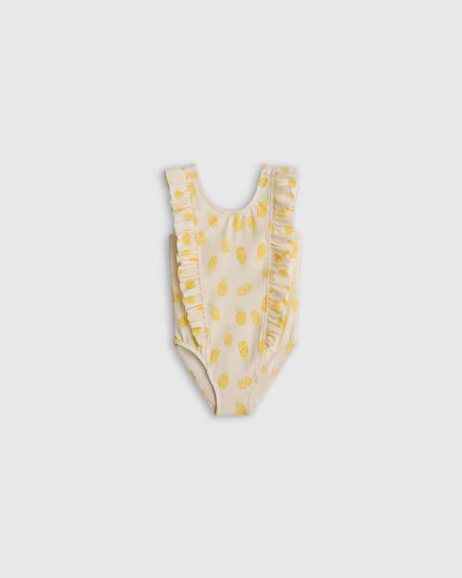 Pineapple Ruffle One Piece Swimsuit
