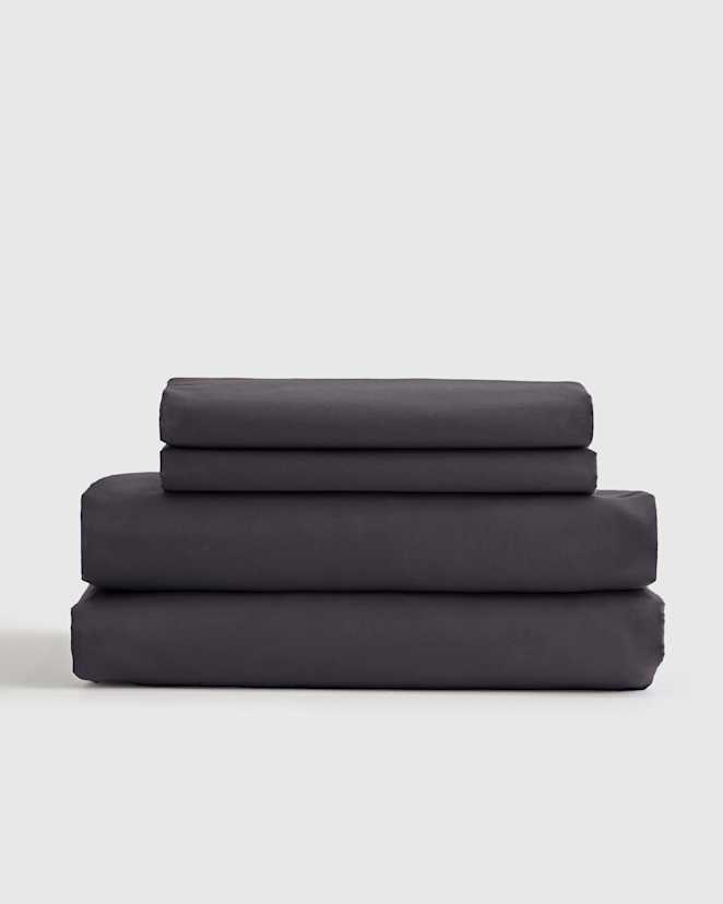 Graphite Luxury Organic Sateen Sheet Set