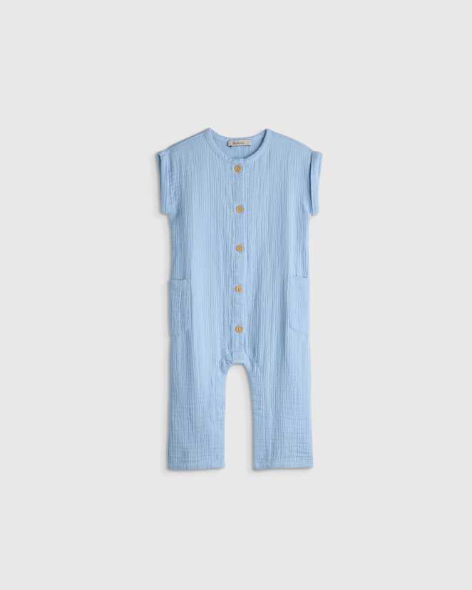 Ocean Breeze 100% Organic Cotton Gauze Romper