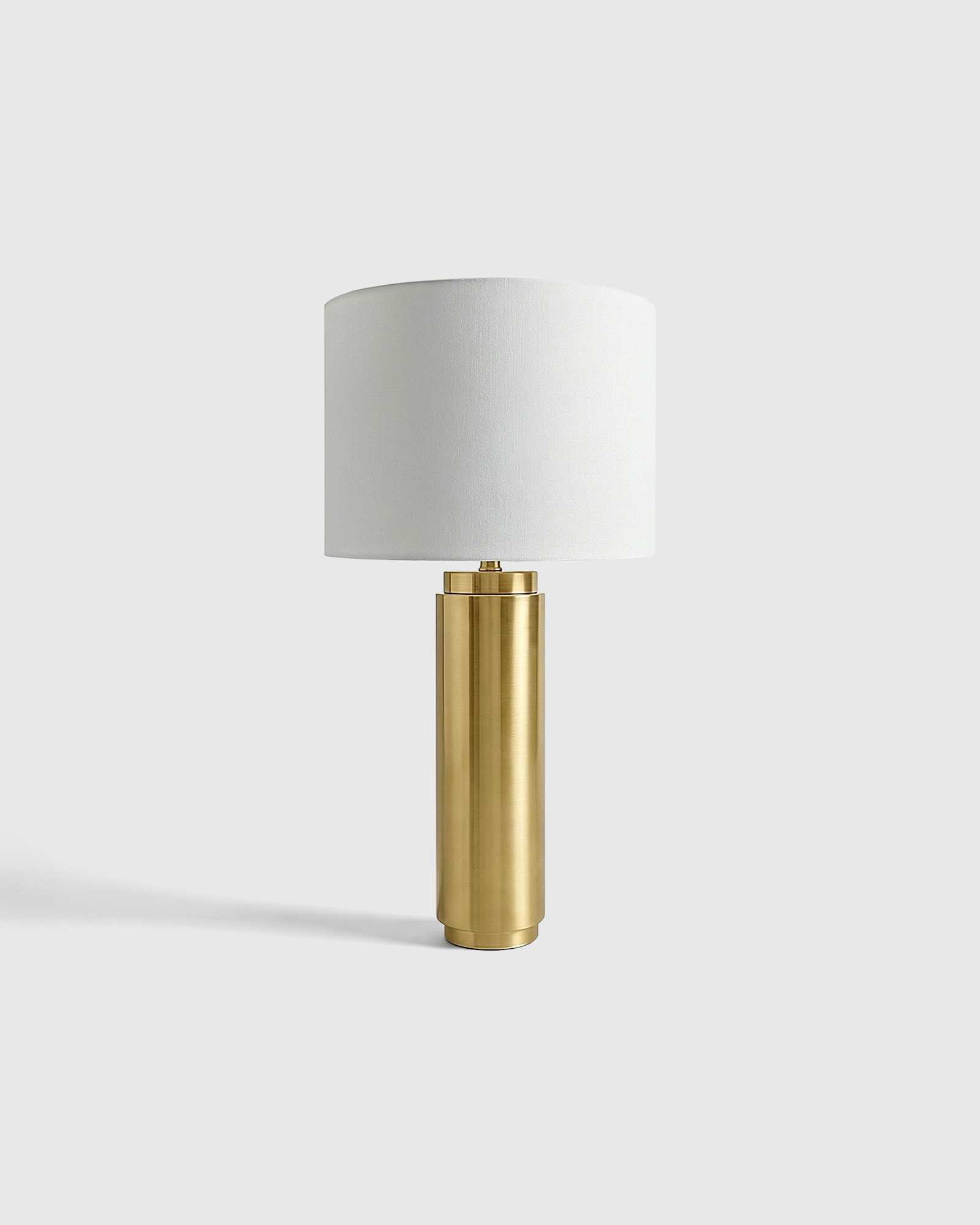 Column Metallic Table Lamp Brass