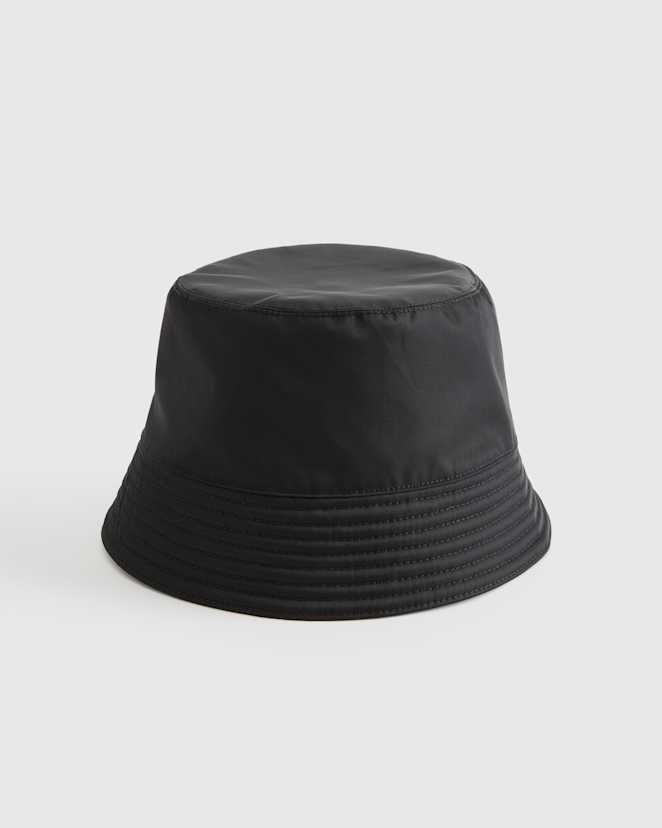 Black Revive Nylon Bucket Hat