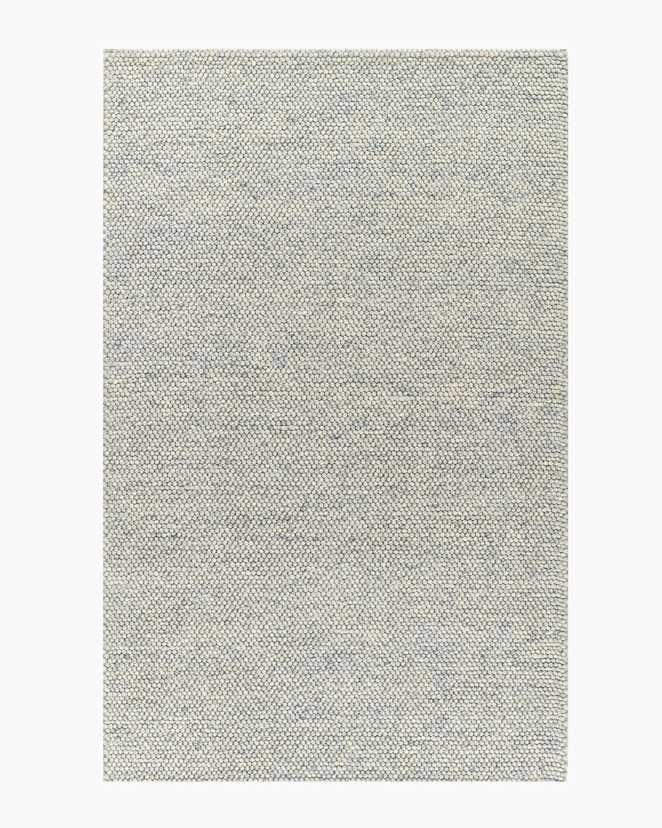 Blue Tapis Tribeca tissé à la main en laine
