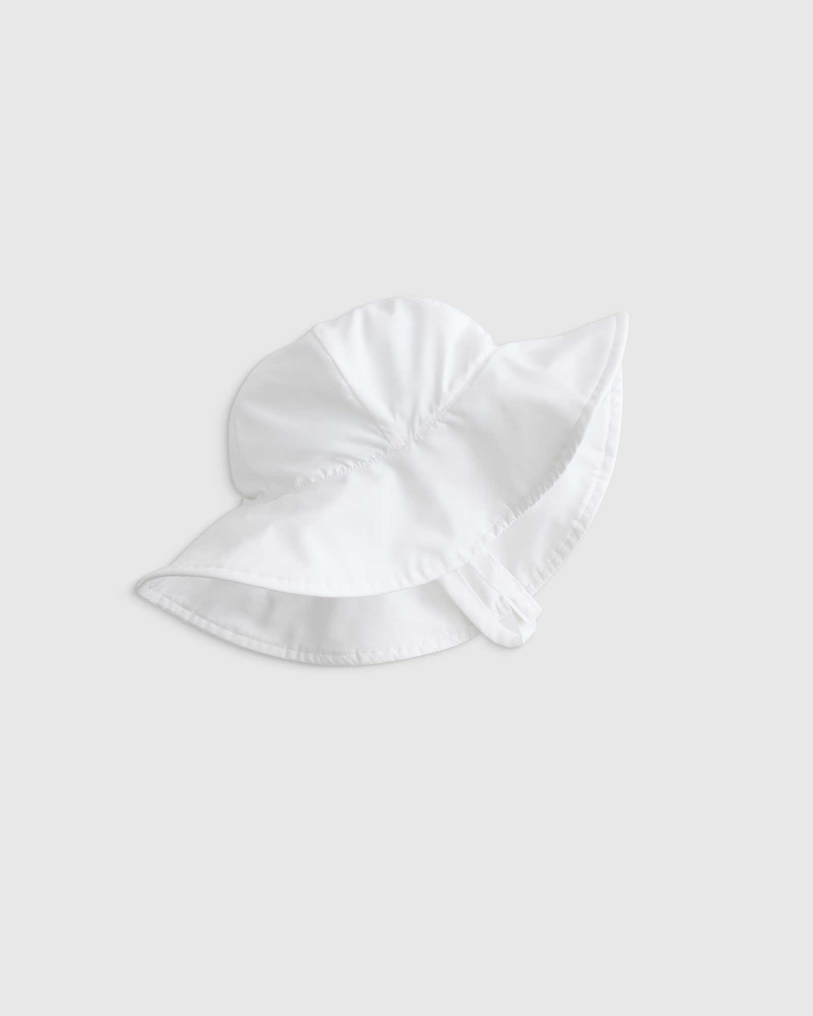 White UPF 50+ Swim Hat
