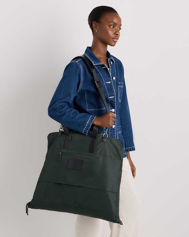 Dark Green Voyage Nylon Garment Bag