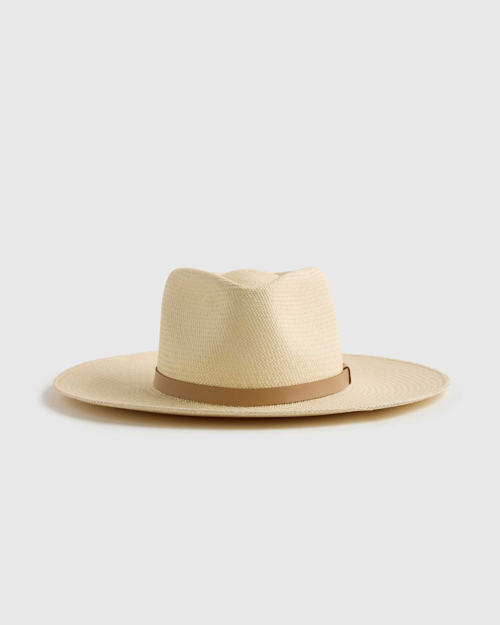 Natural Toquilla Straw Wide Brim Panama Hat