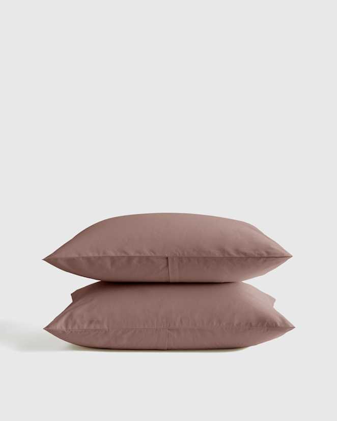 Fig Ensemble de taies décoratives en coton brossé biologique