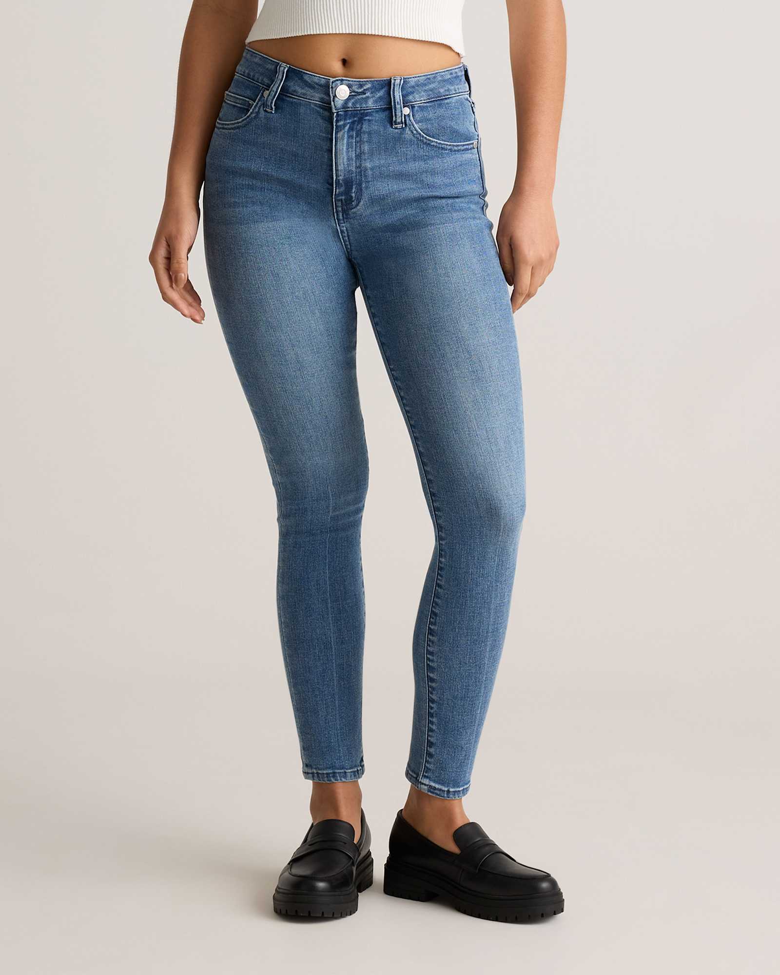 seaside-blue Bella Stretch Skinny Jeans