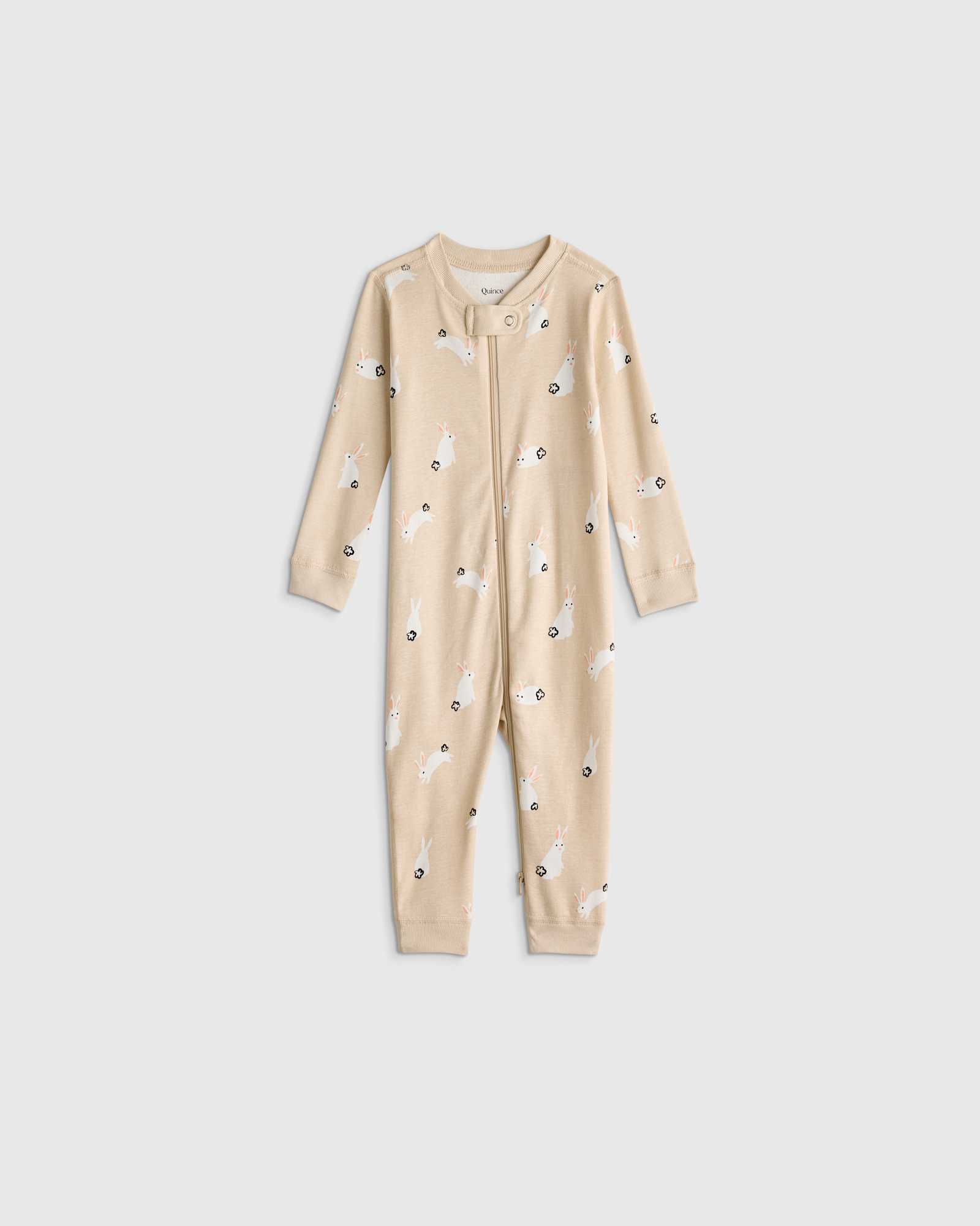 Bunnies 100% Organic Cotton One Piece Pajama
