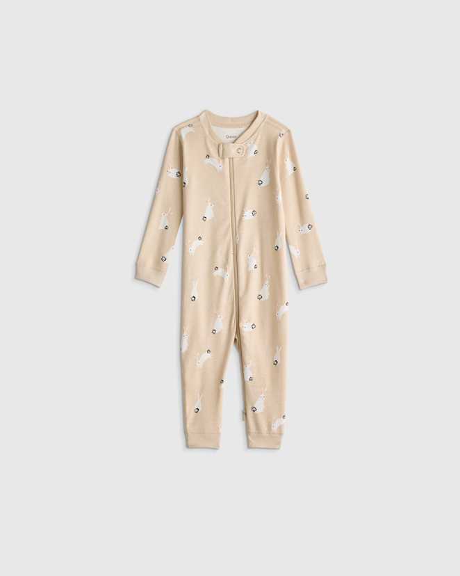 Bunnies 100% Organic Cotton One Piece Pajama