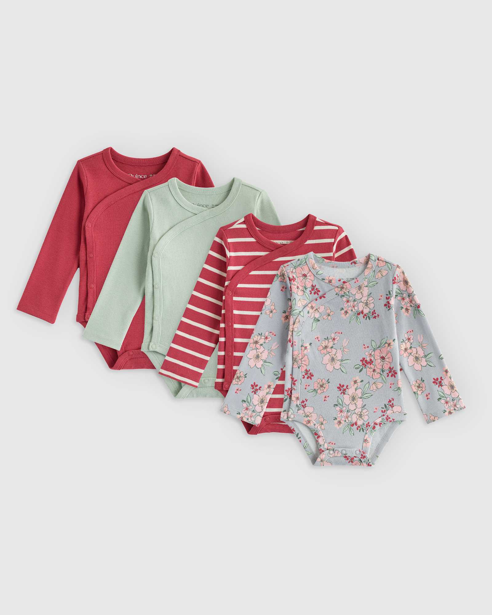 Butterfly Snap Long Sleeve 4-Pack