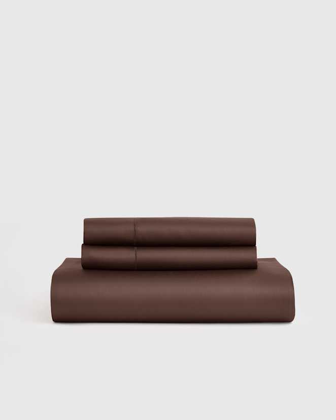 Espresso Signature Giza Cotton Sateen Fitted Sheet Set