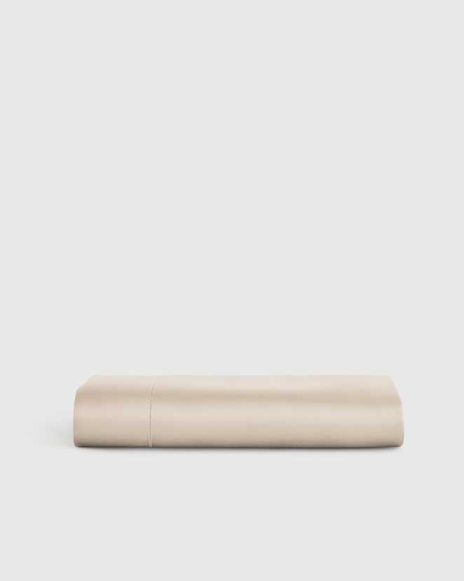 Sand Giza Egyptian Cotton Sateen Flat Sheet