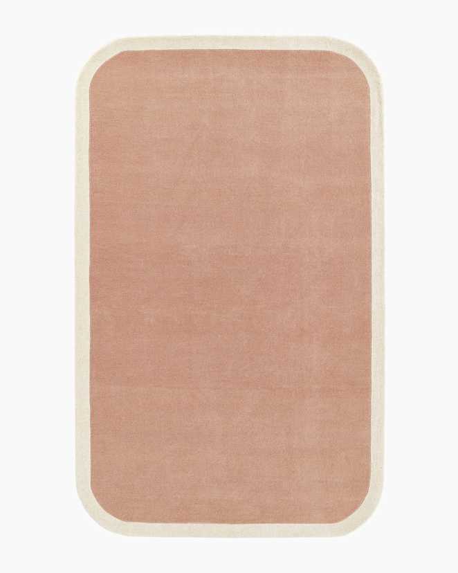 Pink Colorful Curves Hand-Tufted Rug