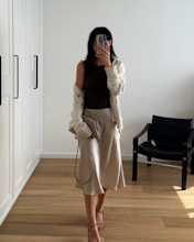 IMAGE Womens Silk Maxi Skirt