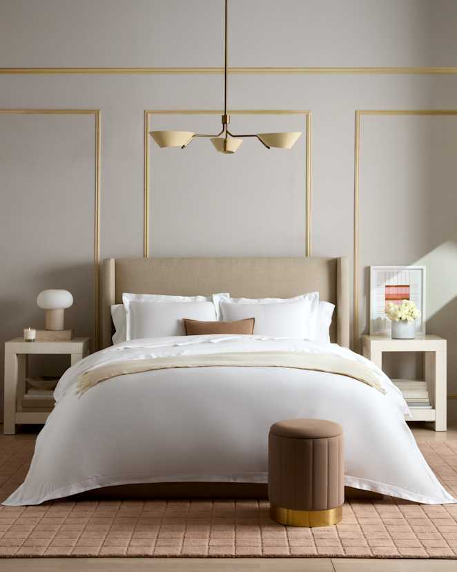 White Signature Giza Cotton Sateen Deluxe Bedding Bundle