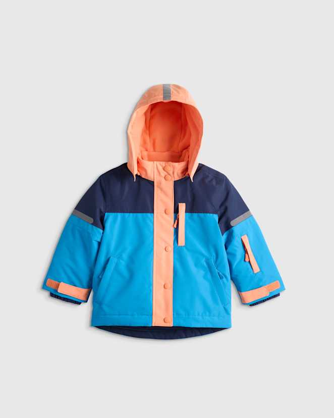 Navy Colorblock All-Weather Adventure Jacket